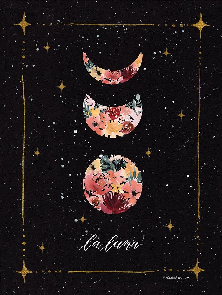 La Luna Moon Phases    art print by Rachel Nieman for $57.95 CAD