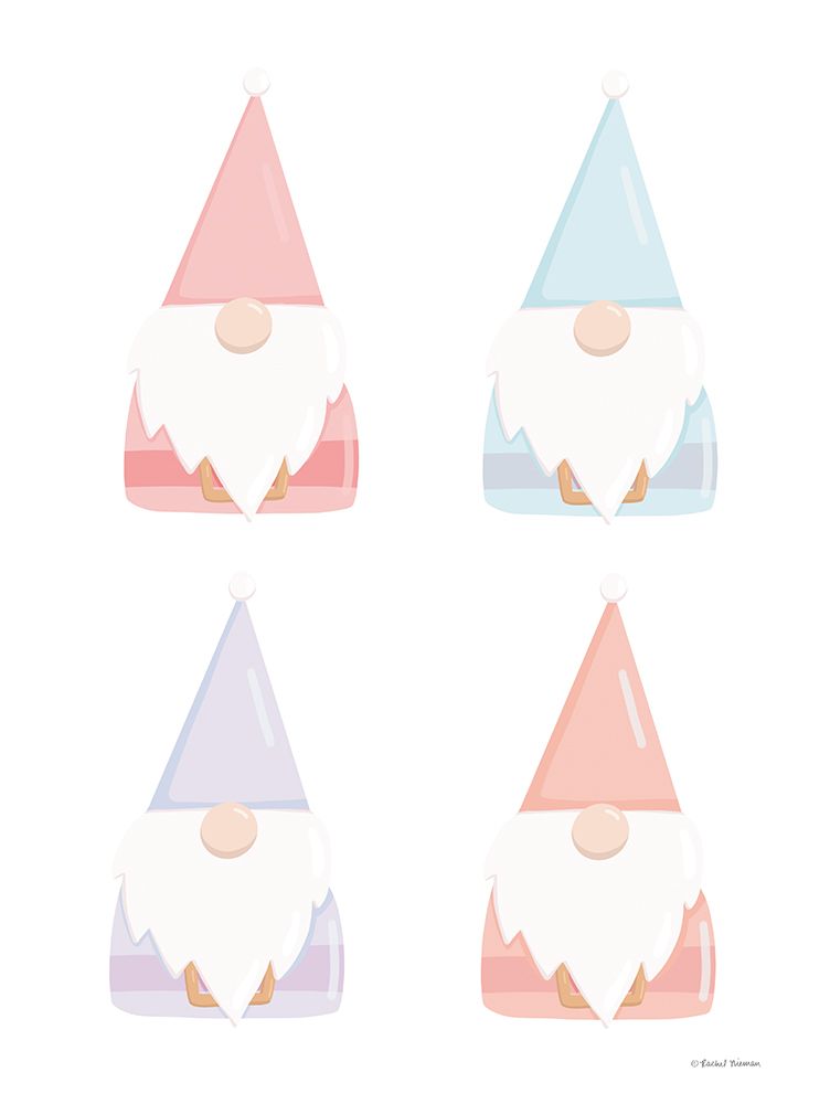 Pastel Elf Gnomes art print by Rachel Nieman for $57.95 CAD