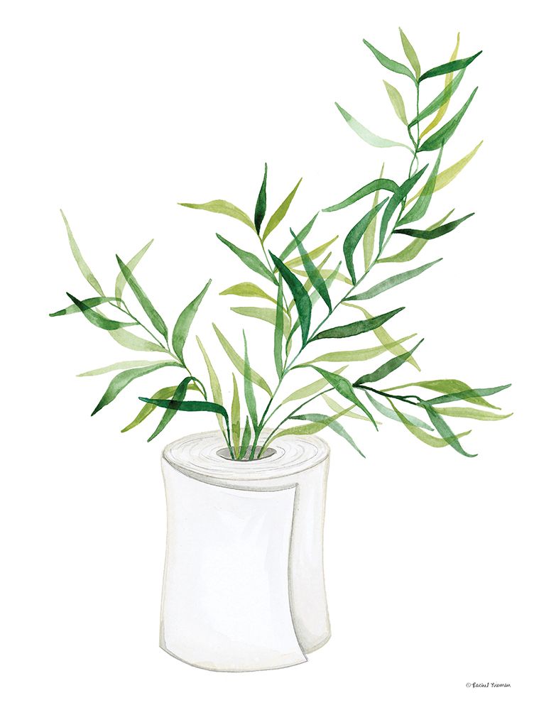 Toilet Paper Vase art print by Rachel Nieman for $57.95 CAD