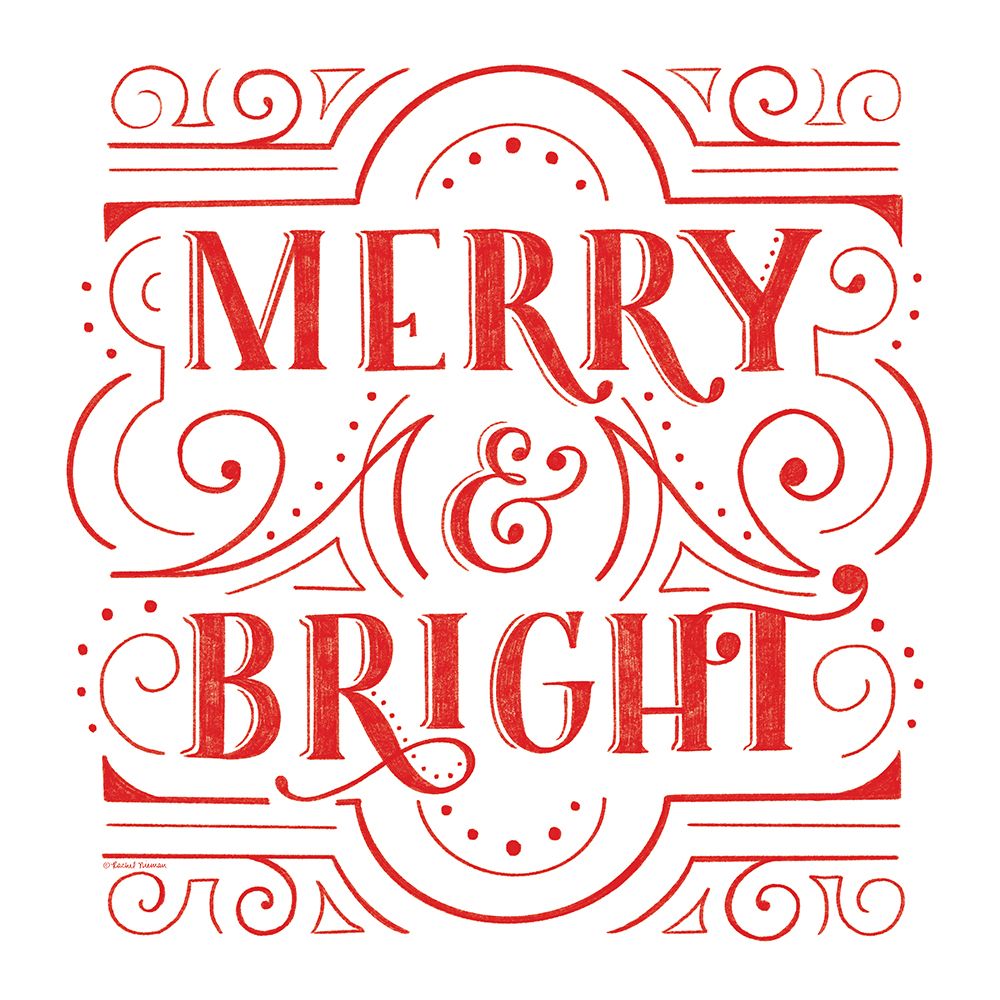 Merry And Bright art print by Rachel Nieman for $57.95 CAD