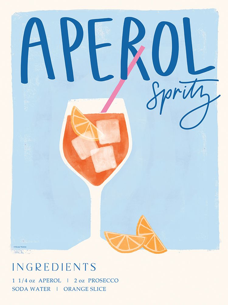 Aperol Spritz art print by Rachel Nieman for $57.95 CAD