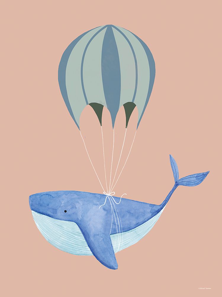 A Whale and His Balloon art print by Rachel Nieman for $57.95 CAD