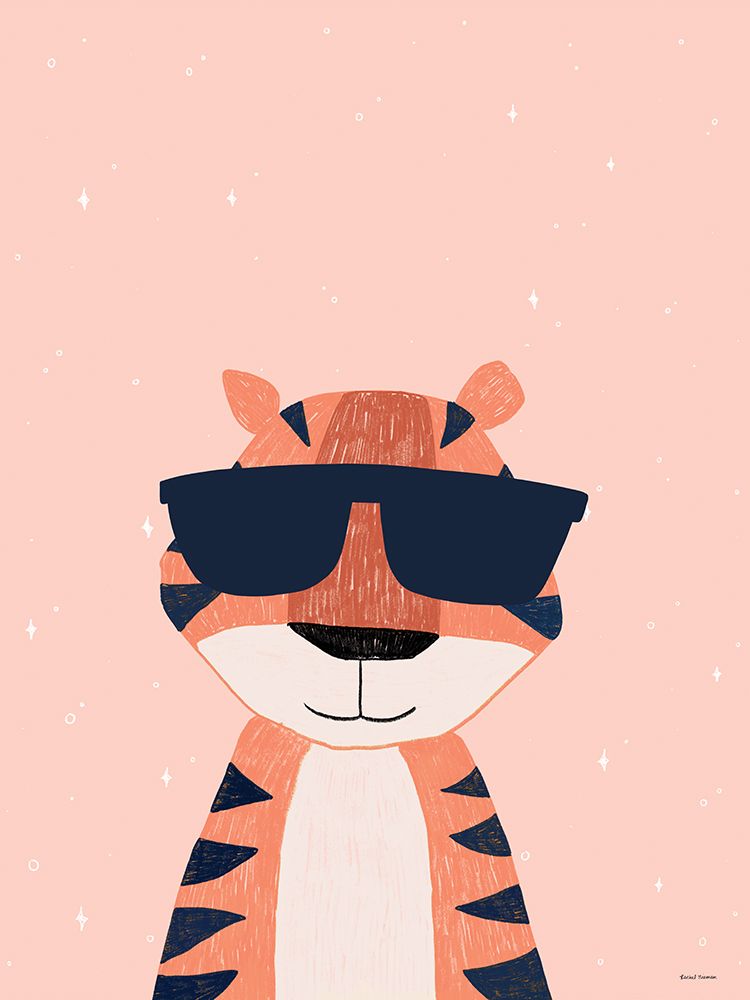Bright Tiger art print by Rachel Nieman for $57.95 CAD