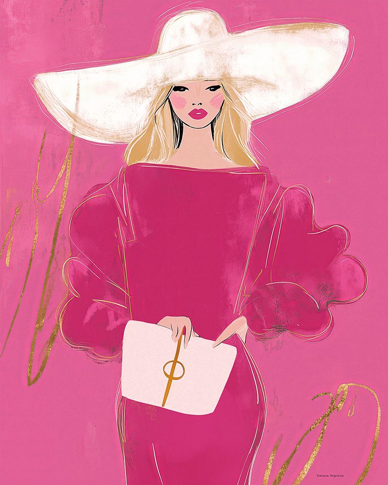 Lady in Pink art print by Svetlana Aleinikova for $57.95 CAD