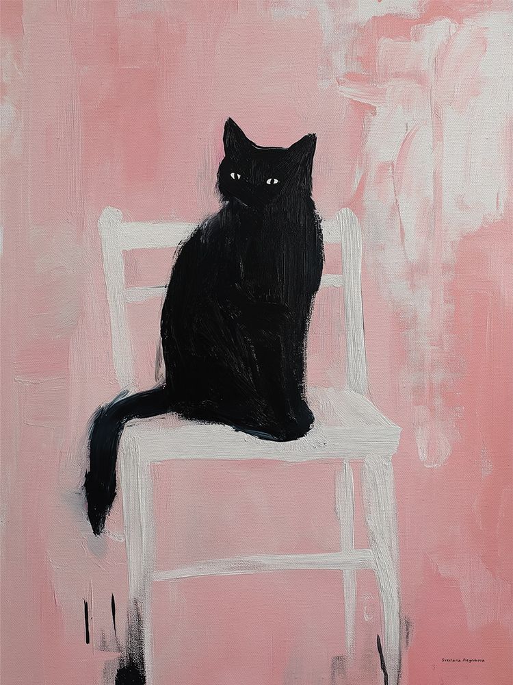 Black Cat Pose art print by Svetlana Aleinikova for $57.95 CAD