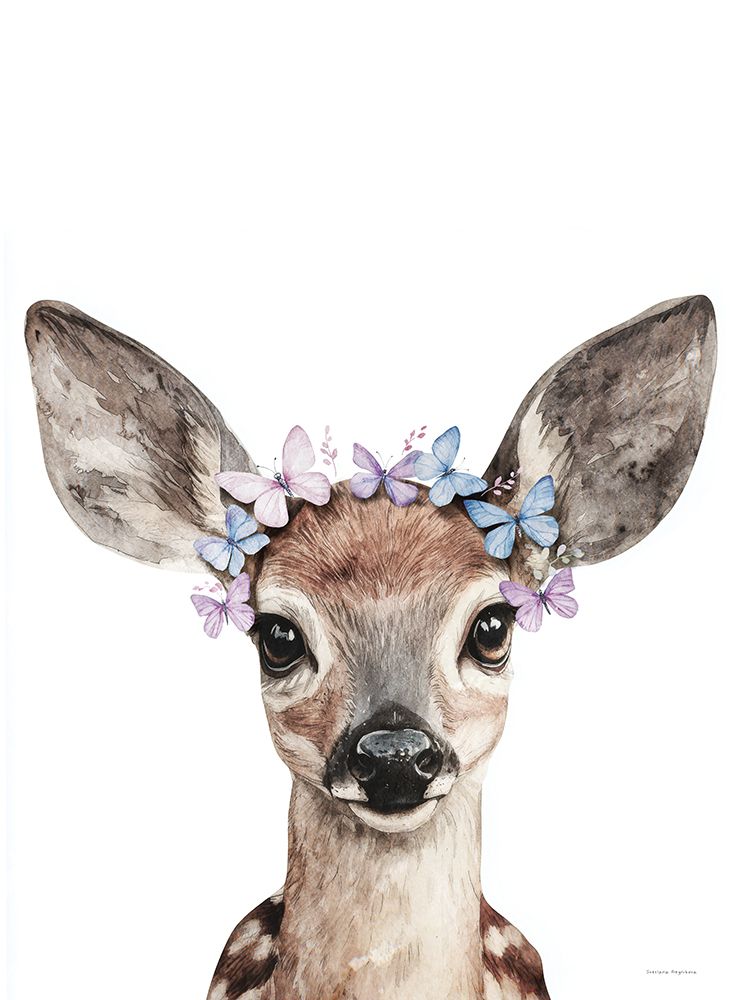 Fawn and Butterfly Wings art print by Svetlana Aleinikova for $57.95 CAD