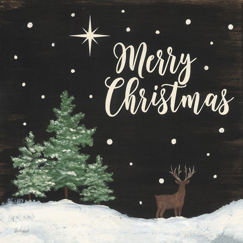 Merry Woodland Christmas art print by Soulspeak And Sawdust for $57.95 CAD