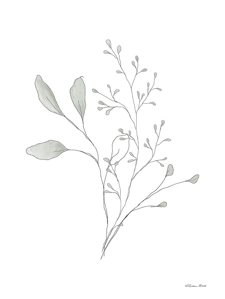 Simple Leaves 3 art print by Susan Ball for $57.95 CAD