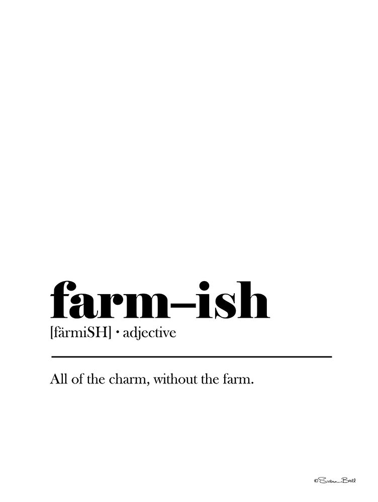 Farm-ish Definition art print by Susan Ball for $57.95 CAD