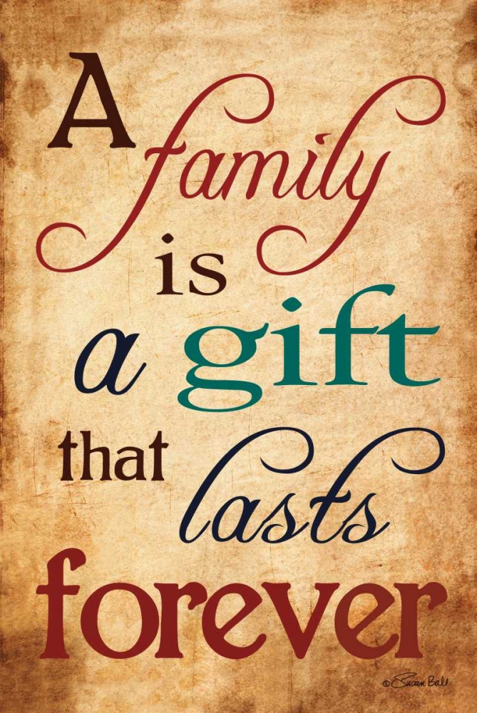 Gift of Family art print by Susan Ball for $57.95 CAD