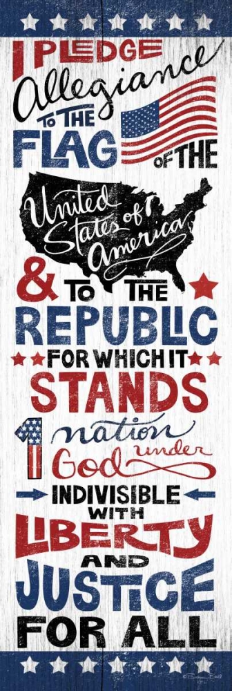 Pledge of Allegiance art print by Susan Ball for $57.95 CAD