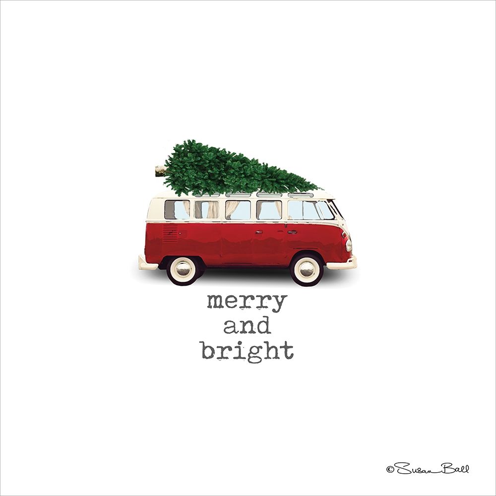Merry and Bright Christmas art print by Susan Ball for $57.95 CAD