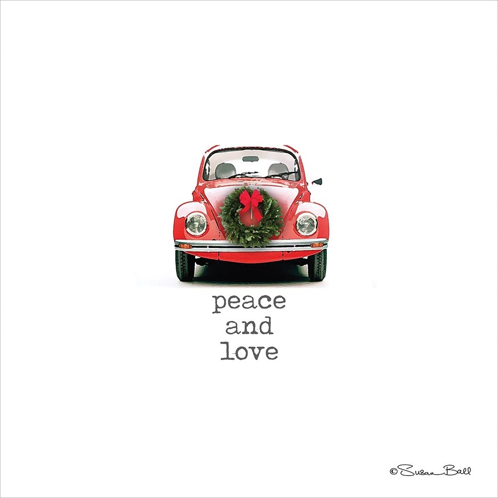 Peace and Love Christmas art print by Susan Ball for $57.95 CAD