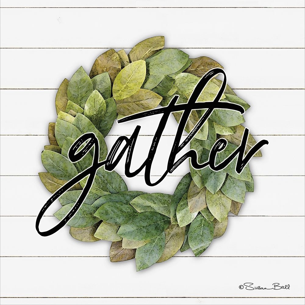 Gather Wreath art print by Susan Ball for $57.95 CAD