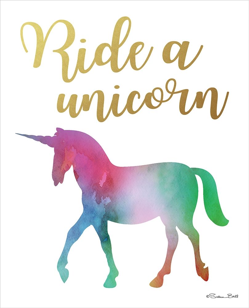 Ride a Unicorn art print by Susan Ball for $57.95 CAD