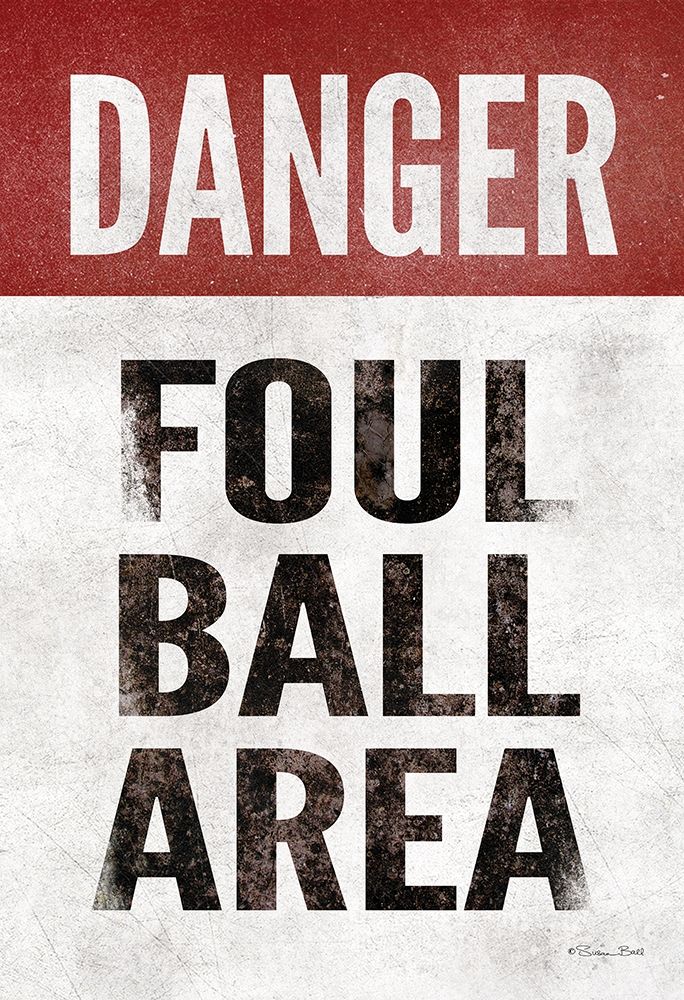 Foul Ball Area art print by Susan Ball for $57.95 CAD