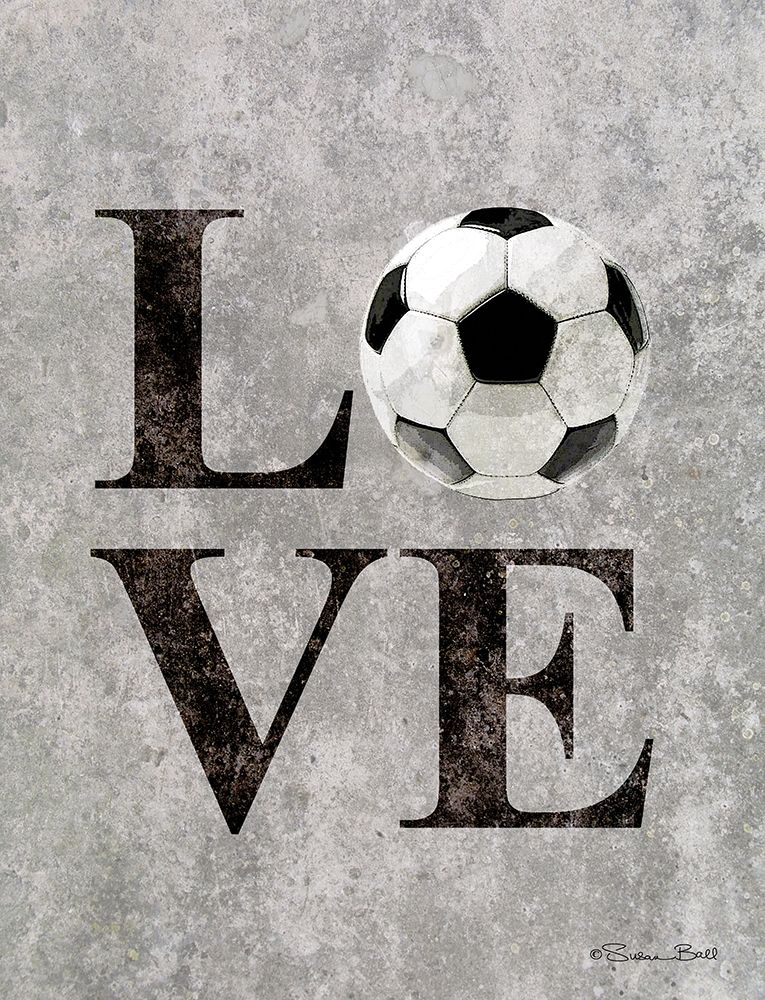 LOVE Soccer art print by Susan Ball for $57.95 CAD