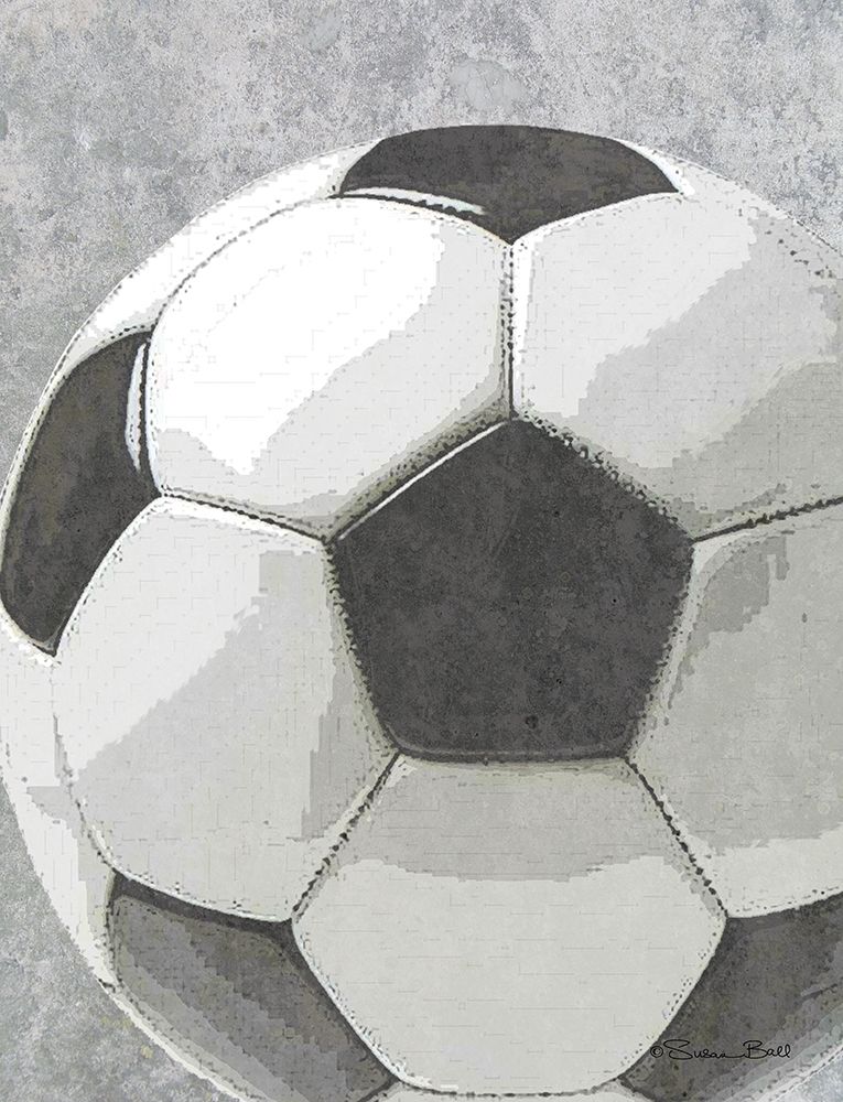 Sports Bal - Soccer art print by Susan Ball for $57.95 CAD