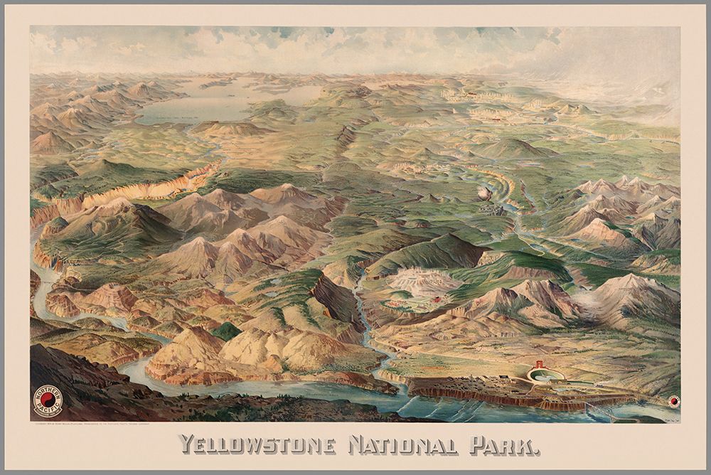 Yellowstone National Park art print by Stellar Design Studio for $57.95 CAD