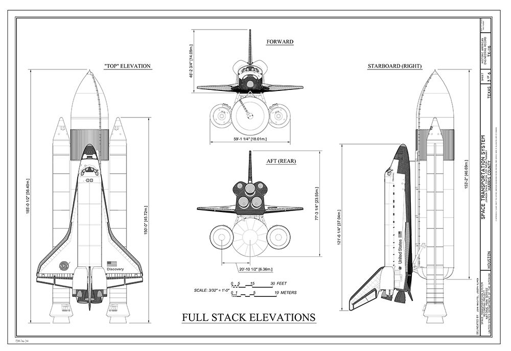 Discovery Full Stack Elevations art print by Stellar Design Studio for $57.95 CAD