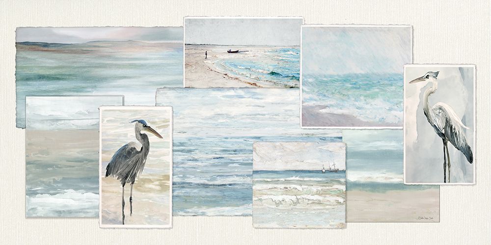 Ocean Memories Collage art print by Stellar Design Studio for $57.95 CAD