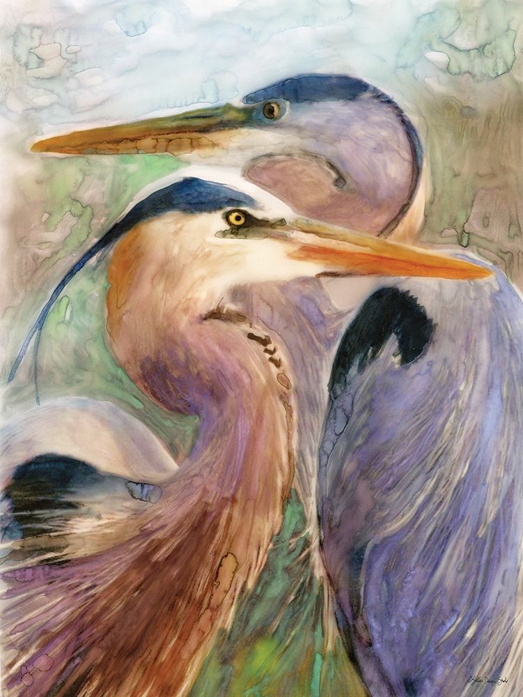 Blue Heron Duet art print by Stellar Design Studio for $57.95 CAD