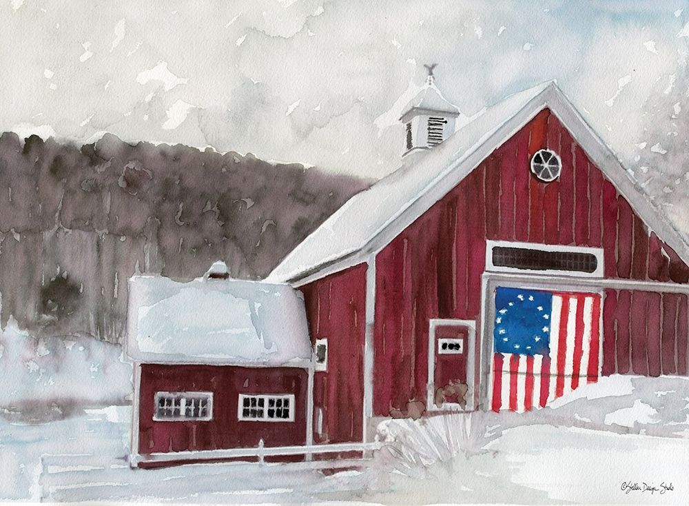 American Barn art print by Stellar Design Studio for $57.95 CAD