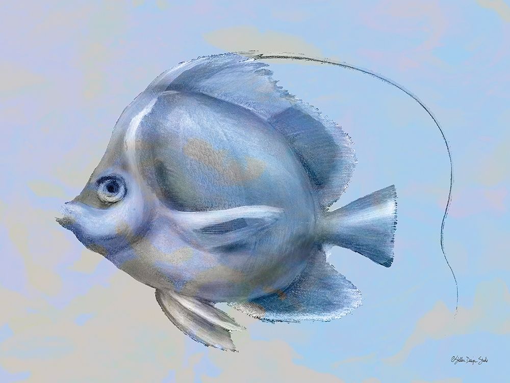 Blue Fish 2 art print by Stellar Design Studio for $57.95 CAD
