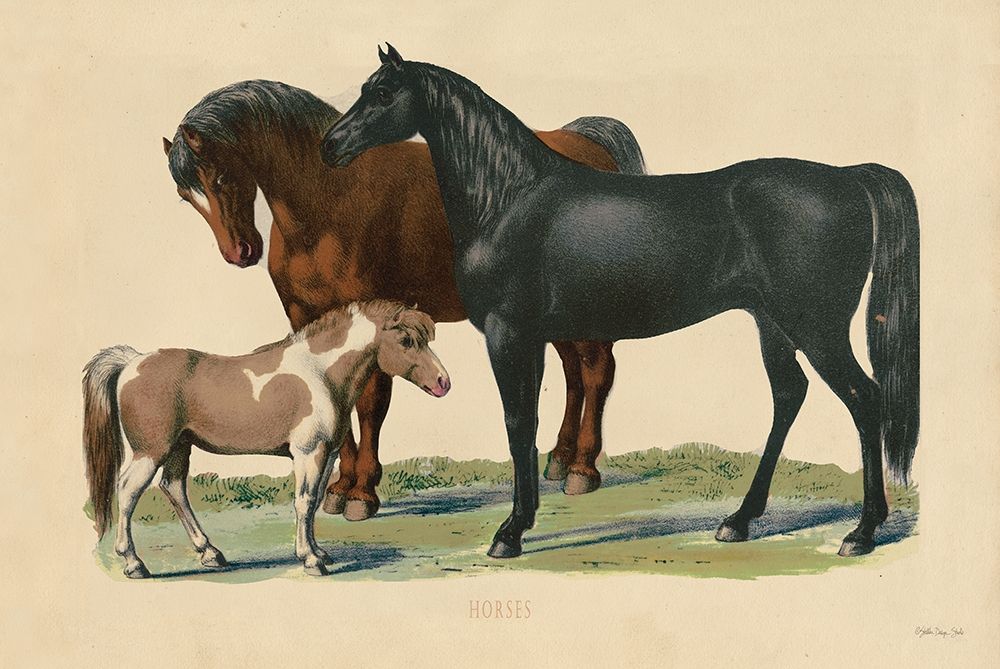 Horses art print by Stellar Designs Studio for $57.95 CAD