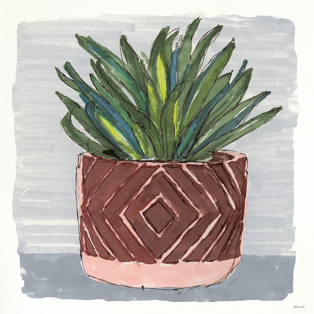 Potted Agave II art print by Stellar Designs Studio for $57.95 CAD