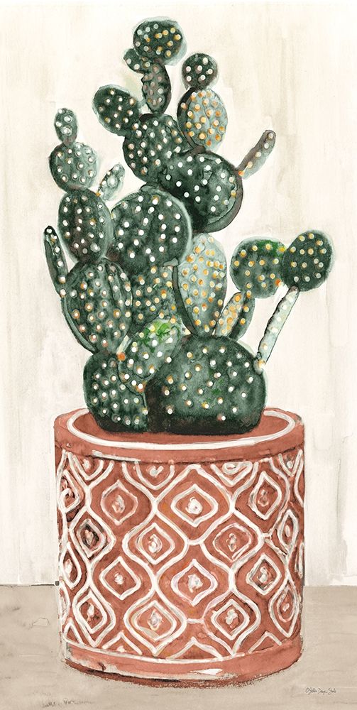 Cactus in Pot 1 art print by Stellar Design Studio for $57.95 CAD