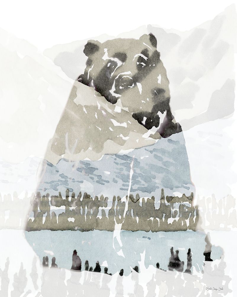 Bear Impression 1 art print by Stellar Design Studio for $57.95 CAD