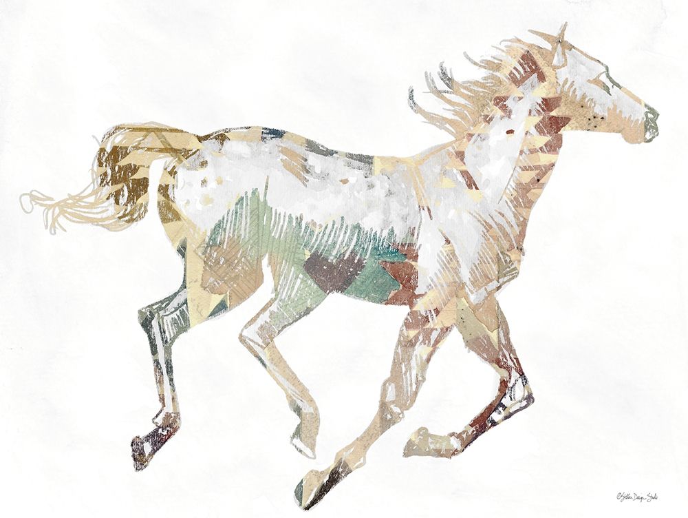 Navajo Horse 1 art print by Stellar Design Studio for $57.95 CAD