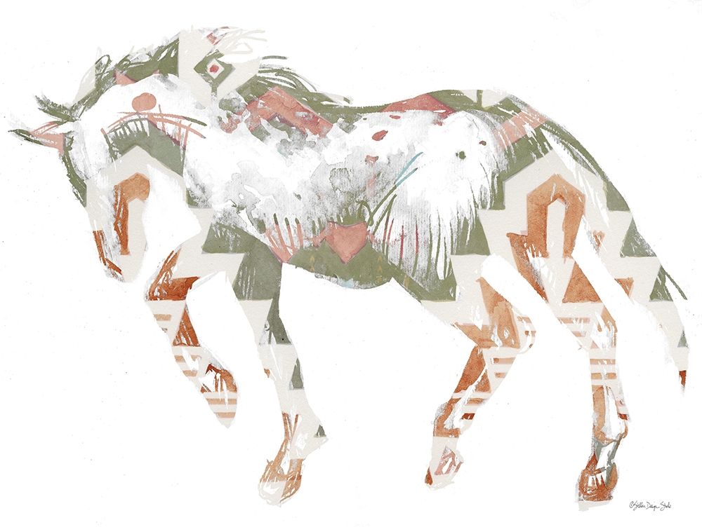 Navajo Horse 2 art print by Stellar Design Studio for $57.95 CAD
