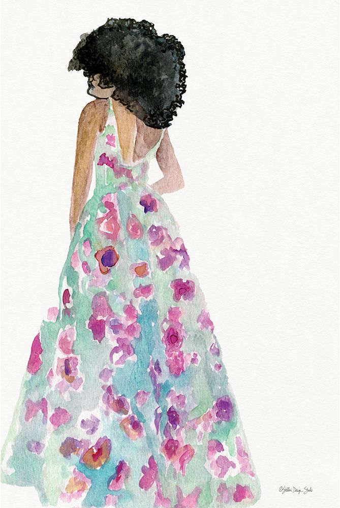 Floral Gown 2 art print by Stellar Design Studio for $57.95 CAD