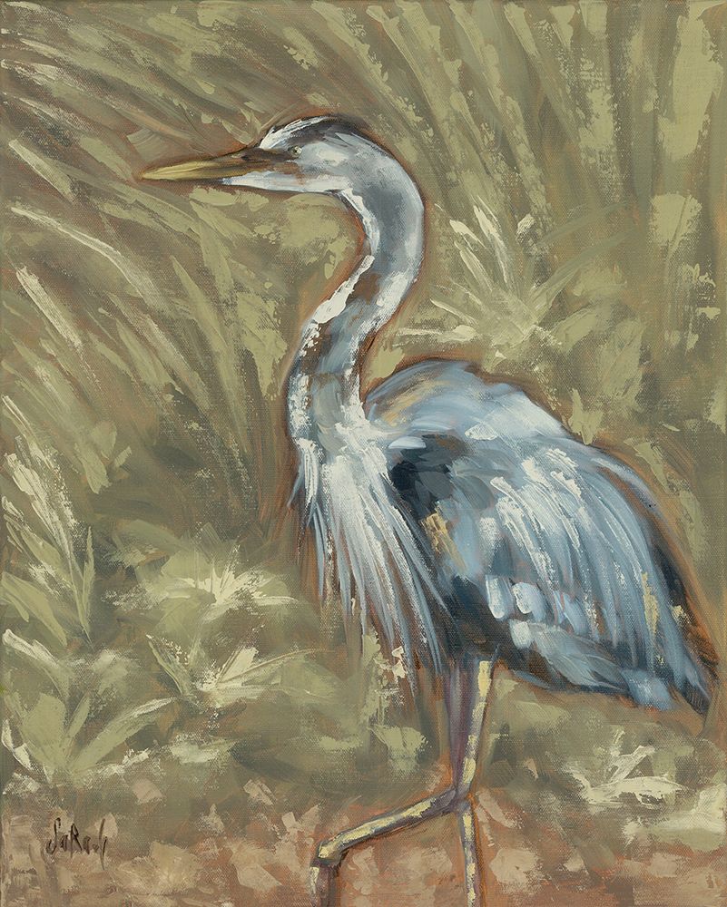 Great Blue art print by Sara G. Designs for $57.95 CAD
