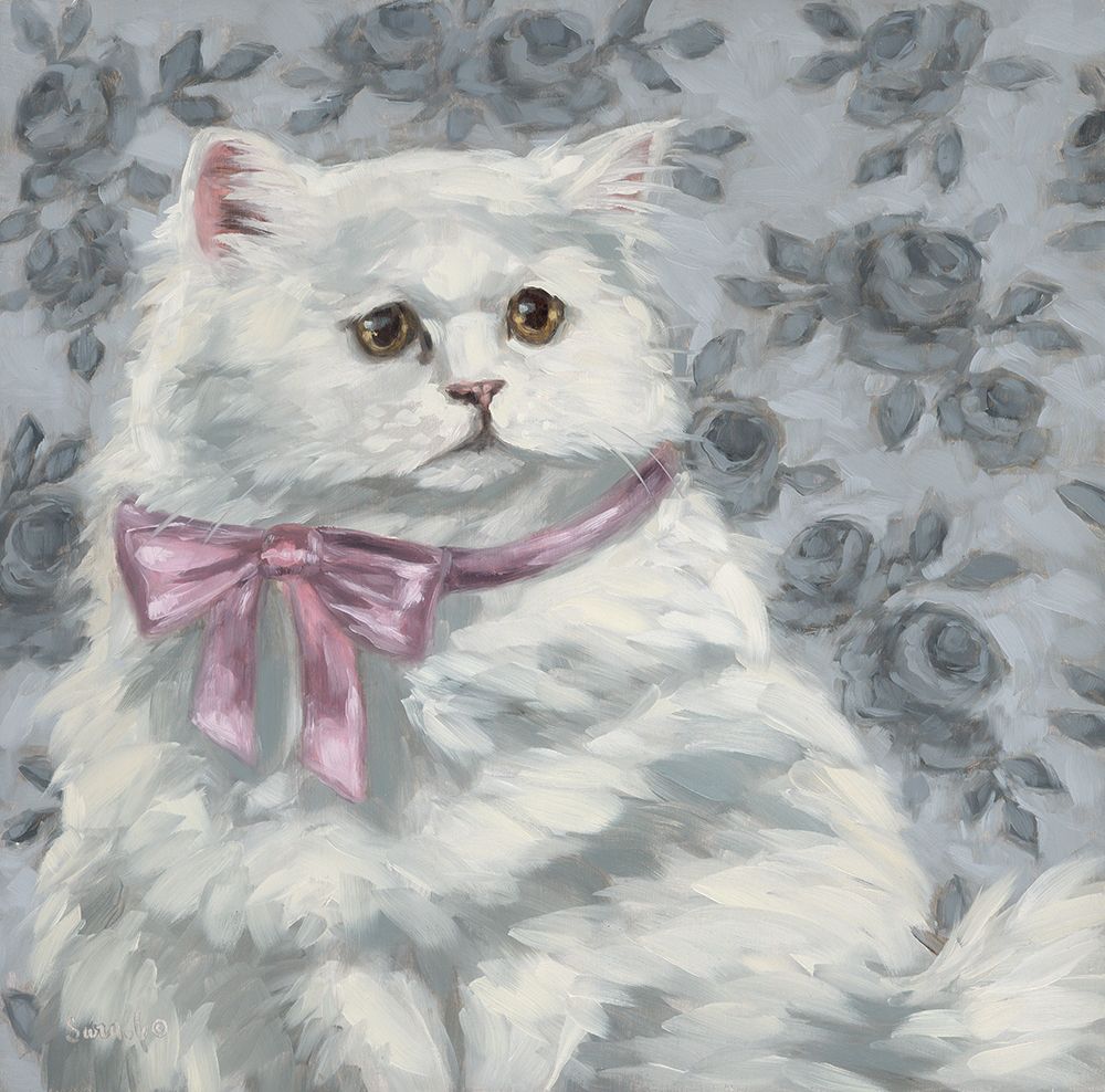 Coquette Kitty art print by Sara G. Designs for $57.95 CAD