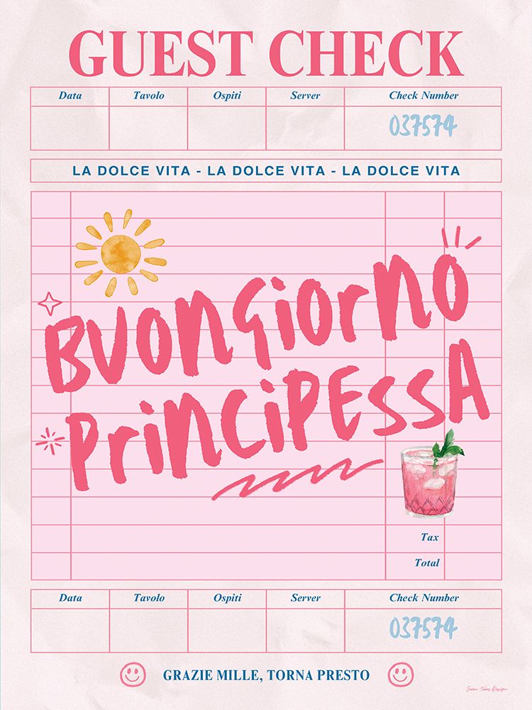 Buongiorno Principessa art print by Seven Trees Design for $57.95 CAD