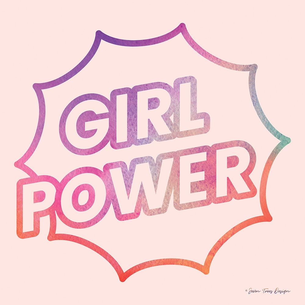Girl Power I art print by Seven Trees Design for $57.95 CAD
