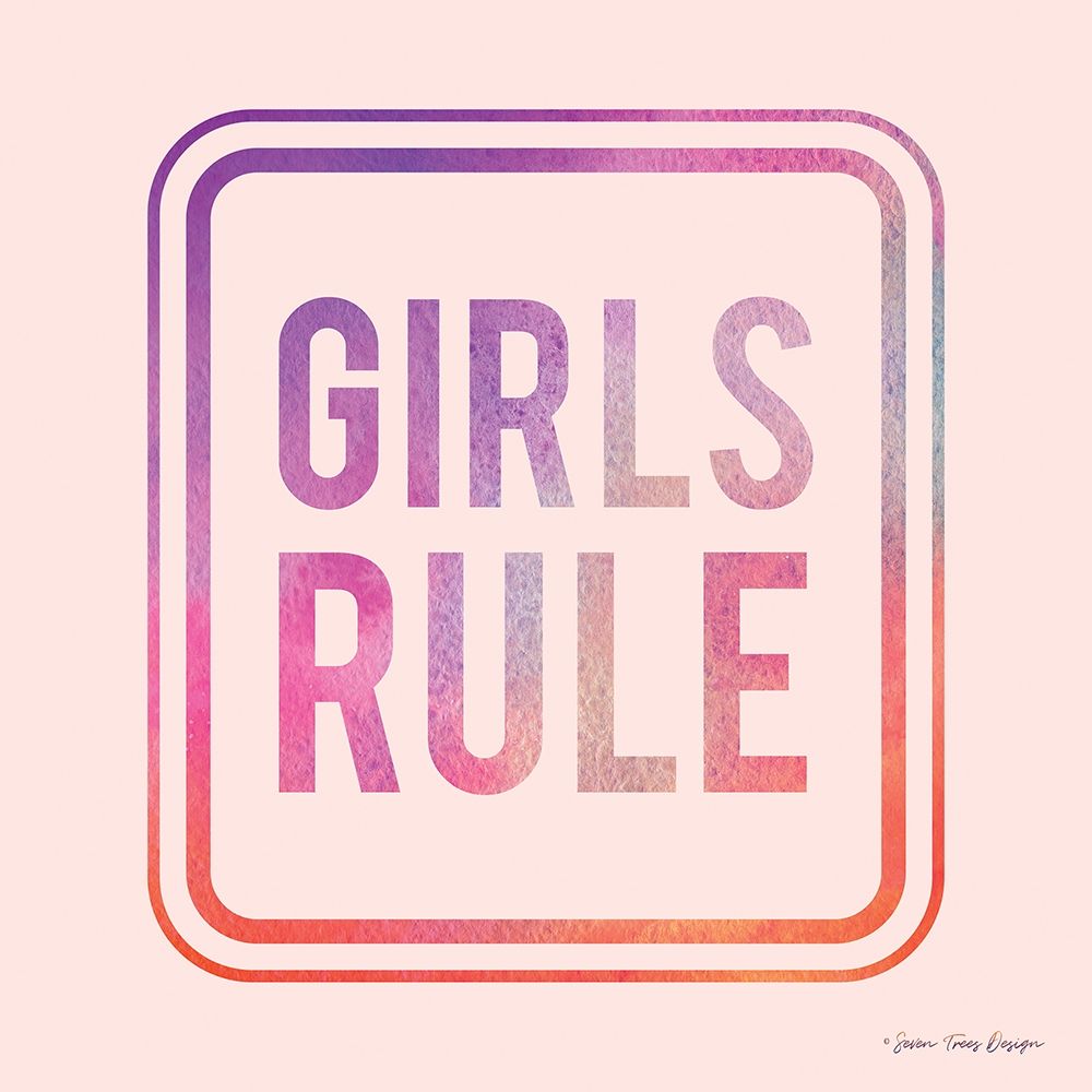 Girls Rule art print by Seven Trees Design for $57.95 CAD