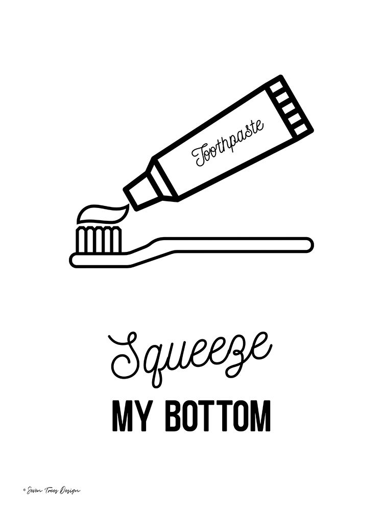 Squeeze My Bottom art print by Seven Trees Design for $57.95 CAD