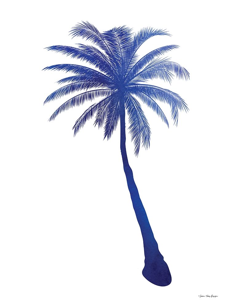 Blue Palm Tree I art print by Seven Trees Design for $57.95 CAD