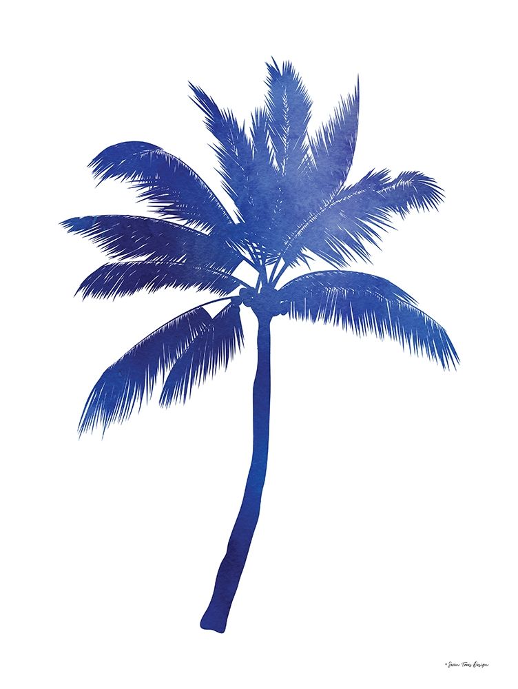 Blue Palm Tree III art print by Seven Trees Design for $57.95 CAD
