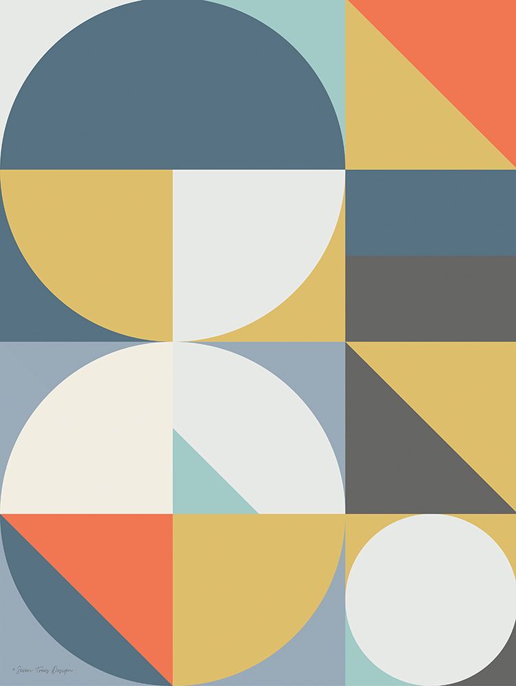 Geo Shapes I art print by Seven Trees Designs for $57.95 CAD