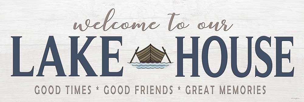 Lake House Sign - Rowboat art print by Catch A Star Fine Art for $57.95 CAD
