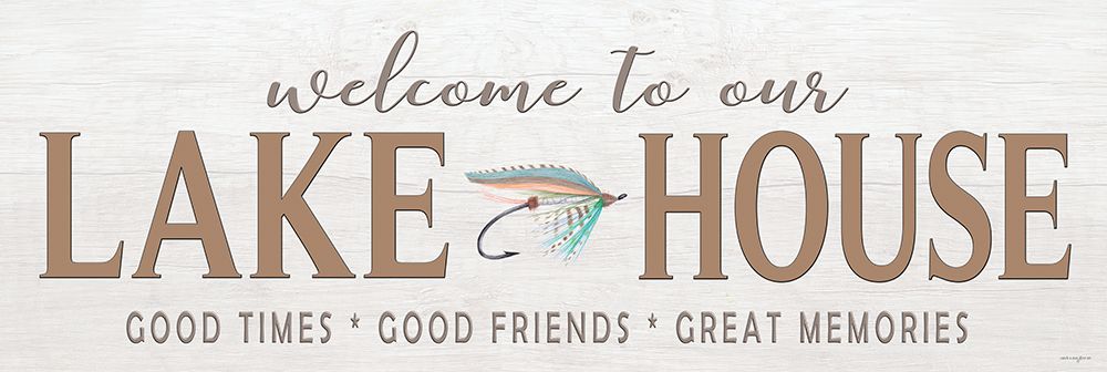 Lake House Sign - Fishing Lure art print by Catch A Star Fine Art for $57.95 CAD
