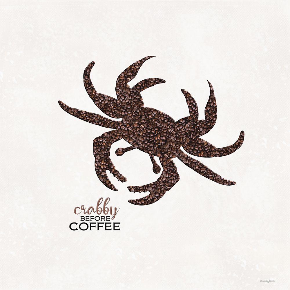 Crabby Before Coffee art print by Catch A Star Fine Art for $57.95 CAD