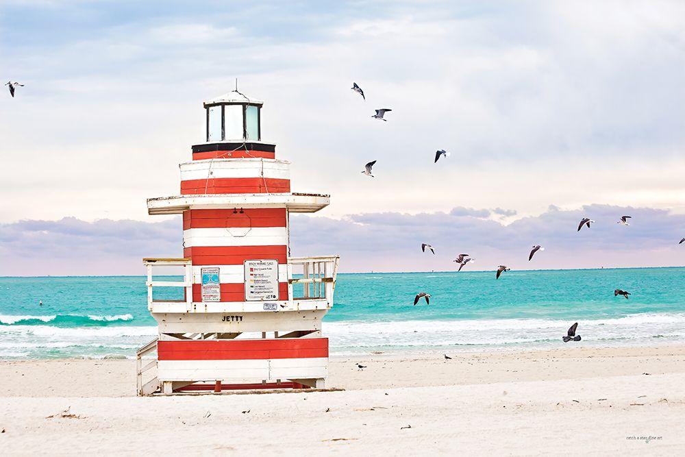 South Beach Sentry art print by Catch a Star Fine Art for $57.95 CAD