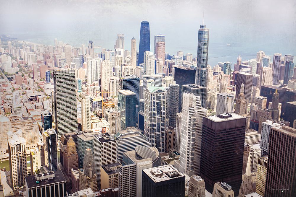 Chicago from Above art print by Catch a Star Fine Art for $57.95 CAD