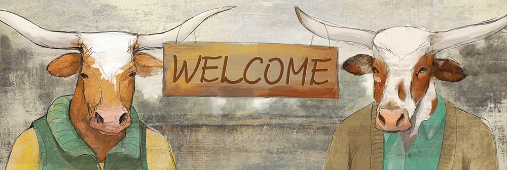Longhorn Welcome art print by White Ladder for $57.95 CAD